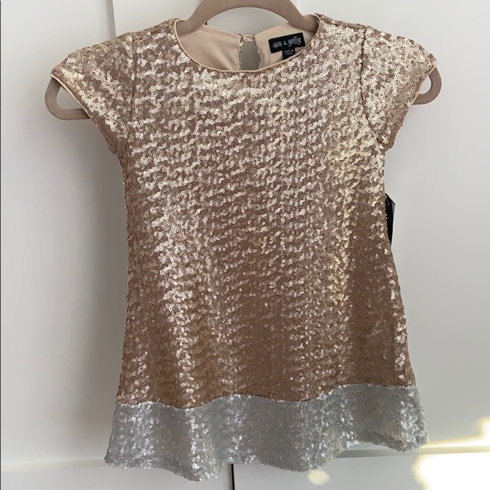 - New with tags - sequins girls dress- size 4